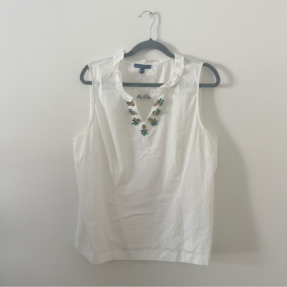 RSVP by Talbots XLP Pineapple Gem Top